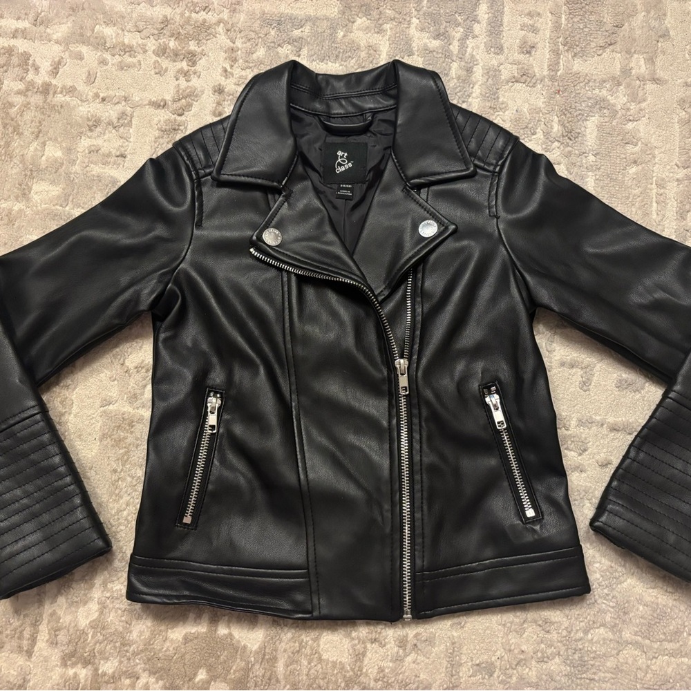 Art Class Black Leather Jacket